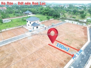 Chỉ hơn 2 tỷ sở hữu ngay lô đất 100m² tại hòa lạc, gần quốc lộ 21, khu cnc,