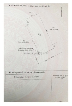 Chính chủ bán gấp lô đất 1092 m², gần chợ phía nam chư sê – mặt tiền đường võ