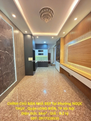 Chính chủ bán nhà đẹp tại phường ngọc thụy , quận long biên, tp hà nội