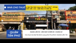 Cho thuê nhà mặt tiền bình long q.tân phú 270m²,ngang 11m- 32triệu