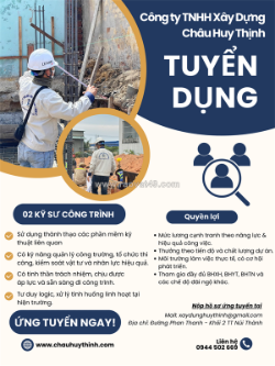 Cht home tuyển dụng vị trí kỹ sư công trình (đà nẵng)