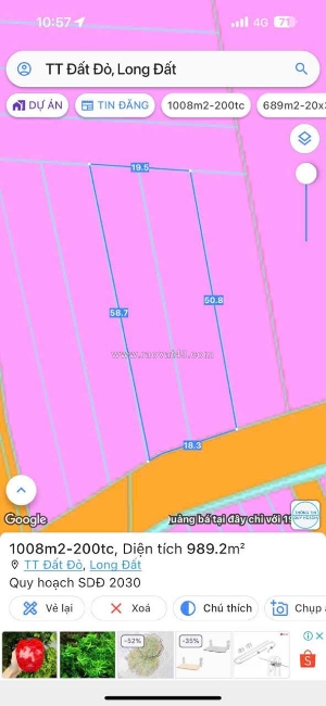 Chủ cần bán lô đất mặt tiền nhựa  thị trấn đất đỏ -tp hcm
🌈đường chính cổng