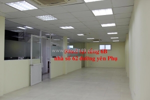 Chủ nhà còn trống duy nhất 45m vp tại đường yên phụ, cho thuê giá rẻ