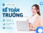 Công ty sản xuất, thương mại cần tuyển 1 kế toán trưởng