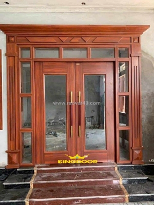 Cửa thép vân gỗ tại tiền giang giá rẻ nhất thị trường  cửa thép 4 cánh lệch 4 cánh đều  2 cánh lệch