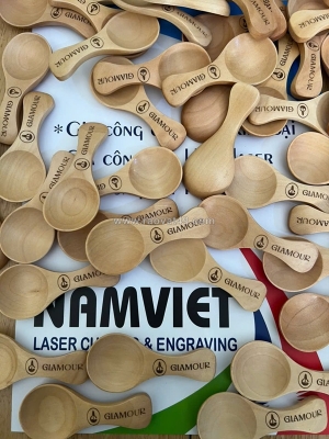 Cung cấp muỗng gỗ khắc laser theo yêu cầu