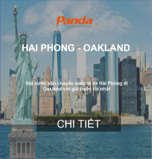 Cước tàu biển hàng hóa từ hải phòng đến oakland, usa