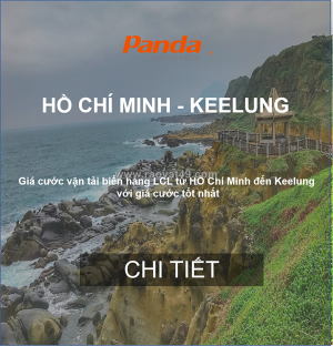Cước vận tải hàng lẻ (lcl) từ hồ chí minh đến keelung