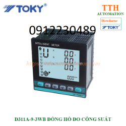 D311a-9-3wb đồng hồ đo công suất toky kiểu đồng hồ đo 3pha 3 dây hoặc 3 pha 4 dây