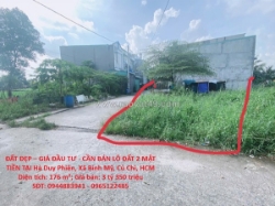 Đất đẹp – giá đầu tư - cần bán lô đất 2 mặt tiền tại hà duy phiên, xã bình mỹ,