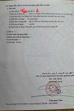 Đất đẹp – giá đầu tư  - cần bán lô đất vị trí đẹp  tại xã sơn bằng (hương