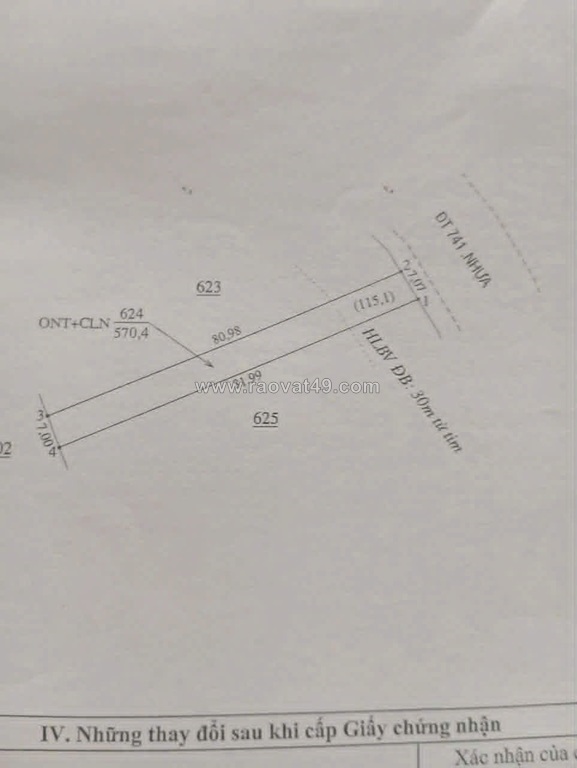Đất  đẹp- giá tốt- cần bán nhanh đất tại đường dt747, phú riềng, bù gia mập,