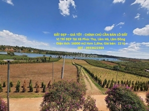 Đất đẹp – giá tốt - chính chủ cần bán lô đất vị trí đẹp tại xã phúc thọ, lâm