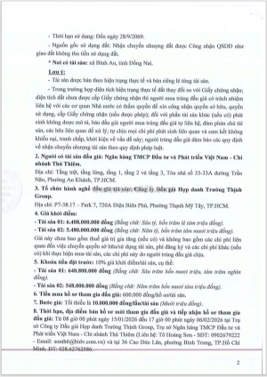 Đất đẹp - mặt tiền - ngân hàng bidv bán đấu giá công khai lô đất tại xã la ngà,