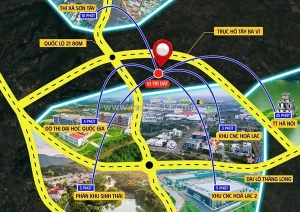 Đất phú cát,  đầu tư - tâm điểm công nghệ cao hòa lạc, vị trí siêu đẹp, giá