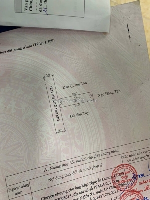 Đất tân thành dương kinh  100m²  giá 2 tỷ 2.xx  trục ngõ 5m thông – quỹ đất