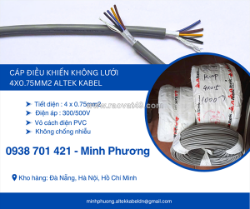 Dây cáp điện không lưới 4x0.75mm2 altek kabel đắk lắk, đắk nông, lâm đồng