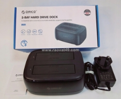 Đế ổ cứng docking 2 khe usb type-c 3.2 gen1