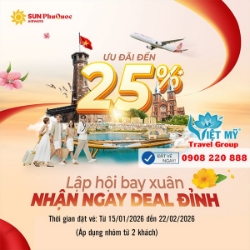 Đi càng đông – vé càng rẻ với ưu đãi nhóm sun phuquoc airways