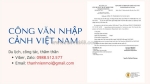 Dịch vụ làm công văn nhập cảnh việt nam 2026 gấp từ 4 đến 8 giờ