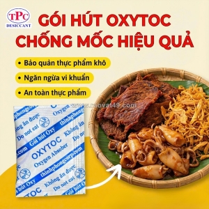 Đồ ăn vặt, bánh mứt tết dễ hôi dầu có nên dùng gói chống mốc oxytoc không?
