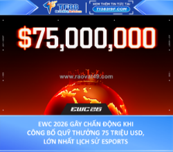 Ewc 2026 gây chấn động khi công bố quỹ thưởng 75 triệu usd