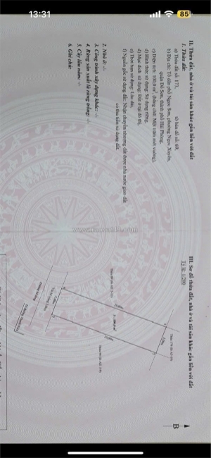 Giá 26,x tr/m² – lô đất tuyến 2 đường thanh niên, vị trí gần biển, quỹ đất hiếm