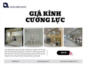 Giá kính cường lực mới nhất và cách dự toán chi phí chính xác cho công trình hiện đại