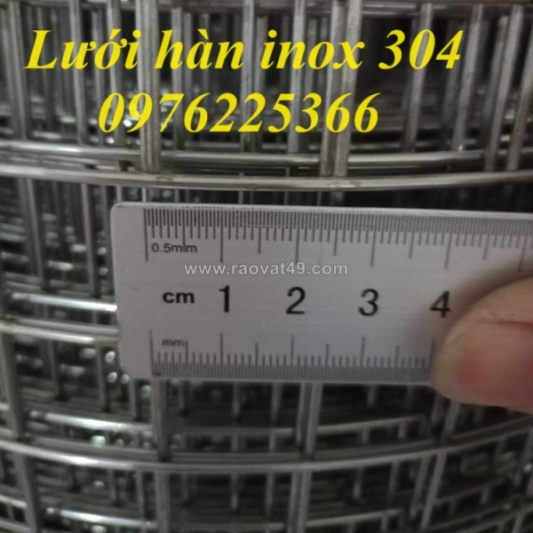 Giá lưới inox 304 ô vuông 25x25