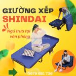 Giường gấp – ngủ trưa xong là làm việc ngay.