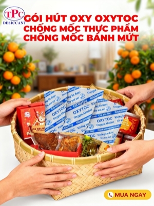 Gói chống mốc oxytoc có giúp chống hôi dầu cho bánh mứt, đồ ăn vặt không?