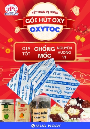 Gói chống mốc oxytoc có thay thế được chất bảo quản khi bảo quản bánh mứt không?