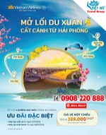 Hải phòng thêm 4 đường bay mới của vietnam airlines