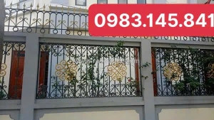 Hoa văn sắt tường rào đẹp, phù hợp nhiều phong cách