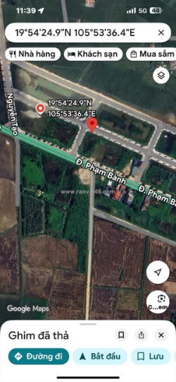 Hot hot - cần bán 2 lô đất mặt bằng đồng ngang tại thị trấn hậu lộc, huyện hậu