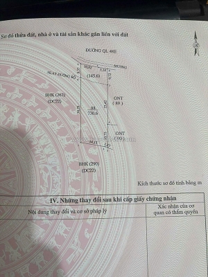 Hot hot- cần bán lô đất mặt tiền quốc lộ 48e khu vực xóm 3, nghĩa hưng, nghĩa