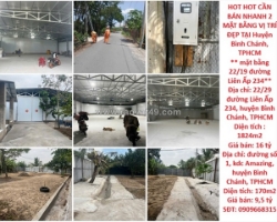 Hot hot cần bán nhanh 2 mặt bằng vị trí đẹp tại huyện bình chánh, tphcm
