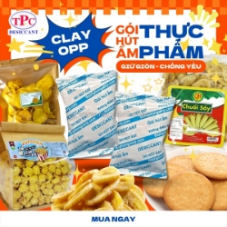 Hút ẩm , giữ giòn, gói hút ẩm clay thịnh phong dùng cho đồ ăn vặt