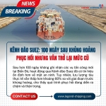 Kênh đào suez: 100 ngày sau khủng hoảng - phục hồi nhưng vẫn trở lại mức cũ