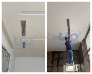 Lắp đặt máy lạnh giấu trần nối ống gió daikin cho bệnh viện