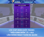 Lck cup 2026 khởi tranh: “siêu kinh điển” t1 – hle nóng ngay tuần ra quân