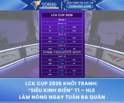 Lck cup 2026 khởi tranh: “siêu kinh điển” t1 – hle nóng ngay tuần ra quân