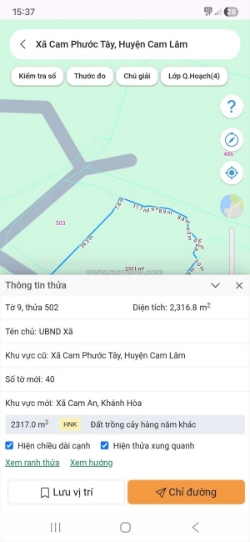 Lô đất siêu đẹp - giá đầu tư  - cần bán lô đất tại xã cam phước tây, cam lâm,