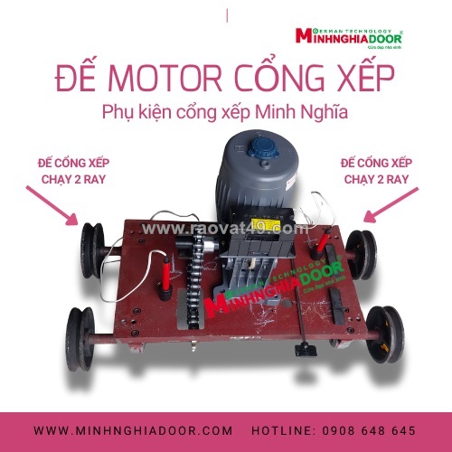 Lợi ích khi dùng đế bệ motor cổng xếp chuẩn