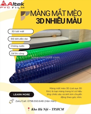 Màng mắt mèo 3d (cat eye 3d film) giá sỉ toàn quốc