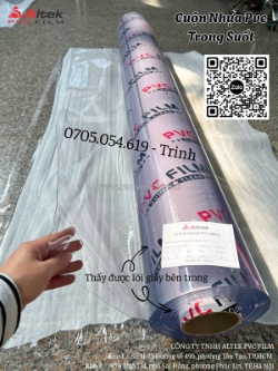 Màng nhựa pvc trong dẻo 0.9mm, hàng dày, đẹp, chất lượng cao