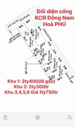Mặt tiền nhựa 1/ ngắn tỉnh lộ 8 – đối diện cổng kcn đông nam