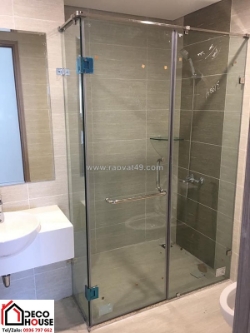 Mẫu phòng tắm kính cao cấp kính góc l: giải pháp phổ biến nhất