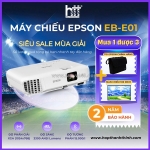 Máy chiếu epson eb-e01 (xga, 3300 ansi lumen) mua 1 được 3
