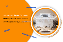 Máy lạnh âm trần 3hp tốc độ và lưu lượng gió mạnh/làm lạnh dễ chịu
